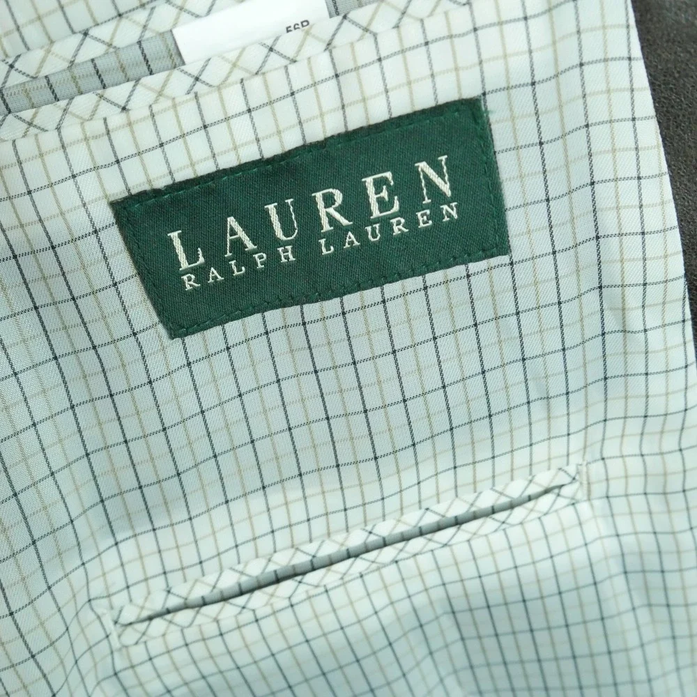 Lauren Ralph Lauren Mens Brown Faux Suede Blazer Sport Coat 56R Jacket Preppy